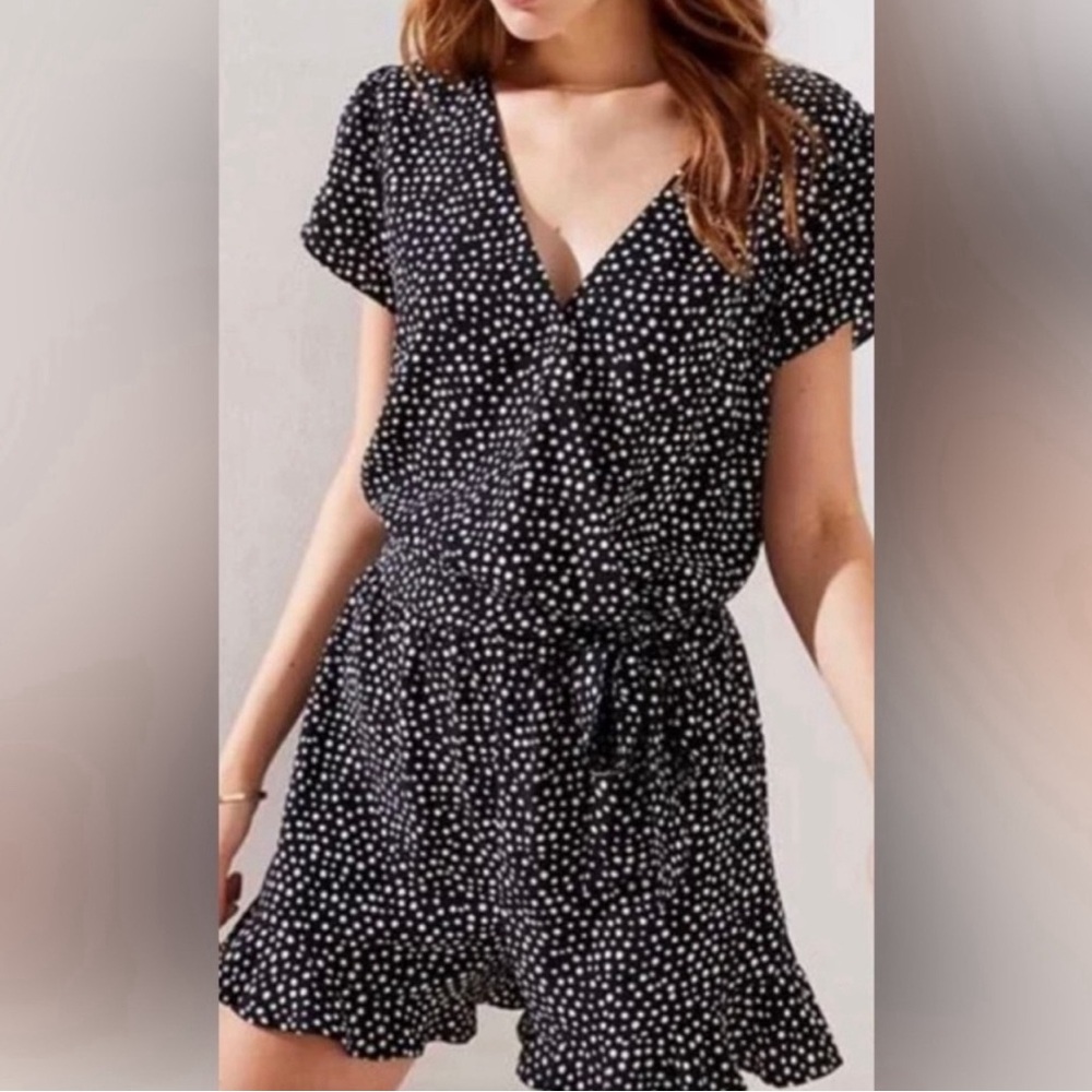 Loft polka dot romper